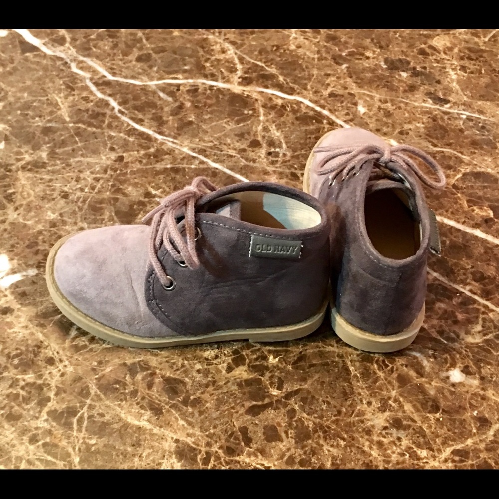 Grey Blue Suede Toddler Boot Size 6
